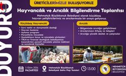 Üreticilere Sahada Danışmanlık ve Yeni Destekler Anlatılacak