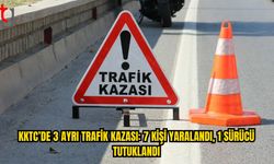 KKTC’de 3 Ayrı Trafik Kazası: 7 Kişi Yaralandı