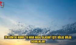 KKTC’DE 29 EKİM HAVA RAPORU: EN SICAK BÖLGE GAZİMAĞUSA