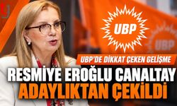 UBP’DE BİR ÇEKİLME DAHA: CANALTAY ADAYLIĞINI BIRAKTI