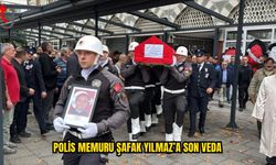 Rize’de Polis Memuru Şafak Yılmaz’a Son Veda