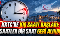 KKTC’DE SAATLER BİR SAAT GERİ ALINDI: TÜRKİYE İLE SAAT FARKI BAŞLADI
