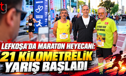 LEFKOŞA'DA MARATON HEYECANI: 21 KİLOMETRELİK YARIŞ BAŞLADI