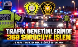 Trafik Denetimlerinde 369 Sürücüye Yasal İşlem