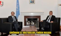 Erhürman ve Hristodulidis BM Ofisi’nde Bir Araya Geldi