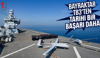 Bayraktar TB3 gemiye iniş kalkış testlerinde bir ilke imza attı