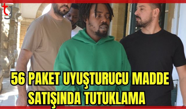 56 paket uyuşturucu madde satışında tutuklama