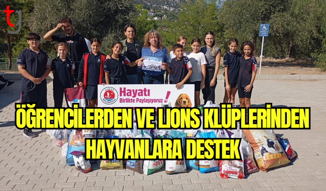 Öğrenciler ve Lions Klüpleri, Hayvan Barınağı’na Bağışta Bulundu