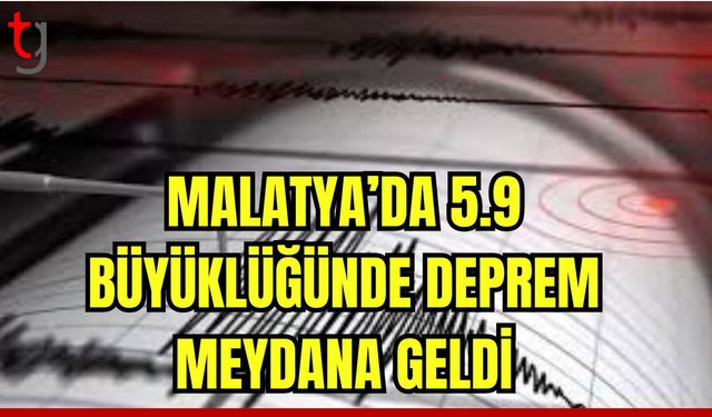 Malatya'da 5,9 büyüklüğünde deprem meydana geldi