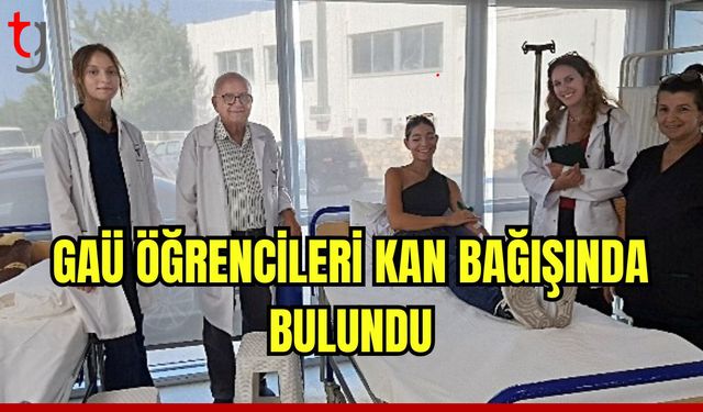 GAÜ öğrencileri kan bağışında bulundu