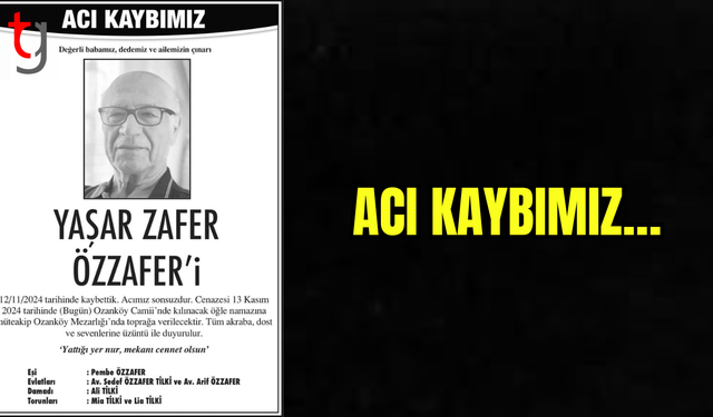 Yaşar Zafer Özzafer Hayatını Kaybetti