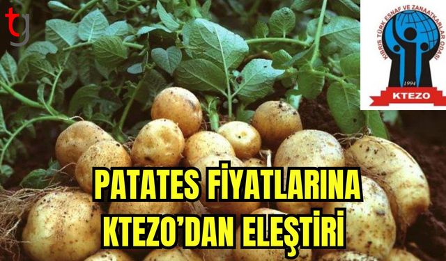 Patates fiyatlarına KTEZO'dan eleştiri