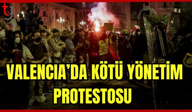 Valencia'da kötü yönetim protestosu