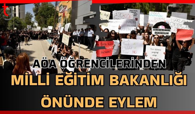 AÖA öğrencilerinden Milli Eğitim Bakanlığı önünde eylem