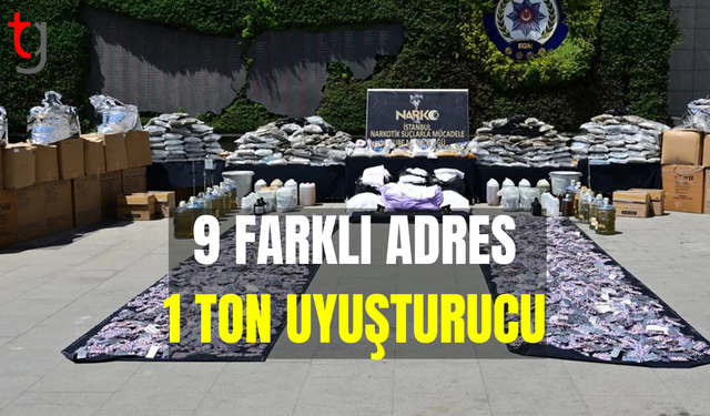 İstanbul'da 1 ton yasaklı madde ile 8 milyon adet hap ele geçirildi