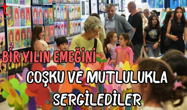 Bir Yılın Emeğini Coşku ve Mutlulukla Sergilediler
