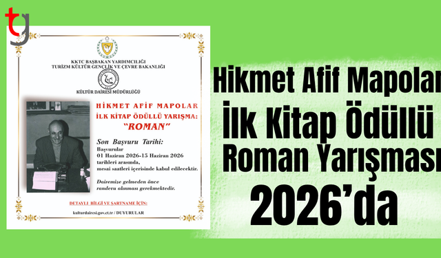 Hikmet Afif Mapolar İlk Kitap Ödüllü Roman Yarışması 2026’da
