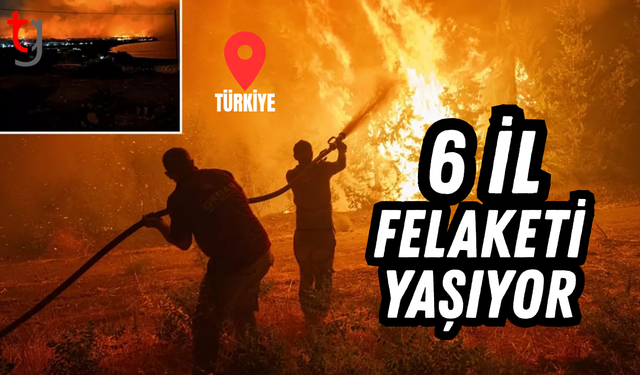 6 ilde yangınla mücadele sürüyor!