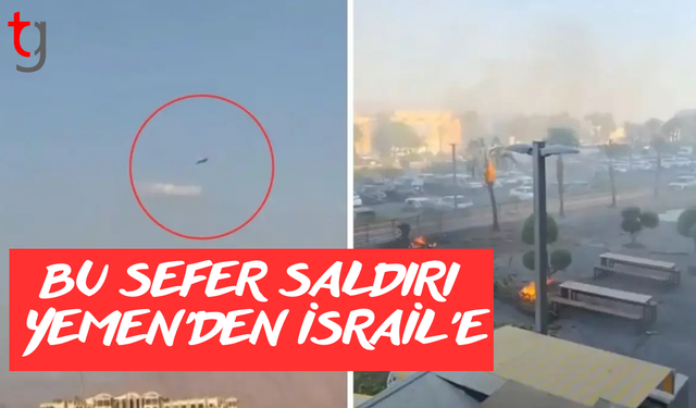 Husiler İsrail'i füzeyle vurdu