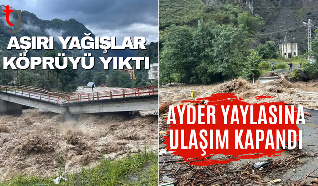 Rize'de sel ve heyelanla mücadele
