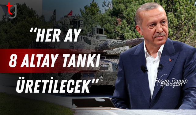 Altay Tankı envantere girdi! Cumhurbaşkanı Erdoğan: Her ay 8 Altay tankı üretilecek