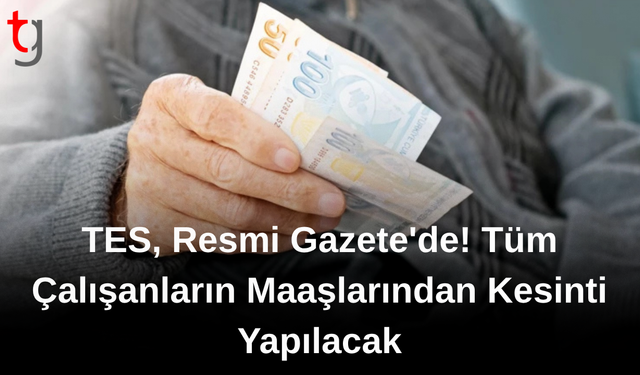 TES, Resmi Gazete'de! Tüm çalışanların maaşlarından kesinti yapılacak