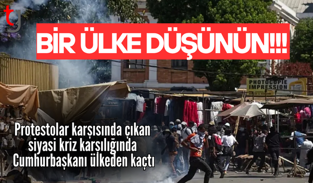 Protestolar Cumhurbaşkanı'nı yedi! Ülkeden apar topar kaçtı