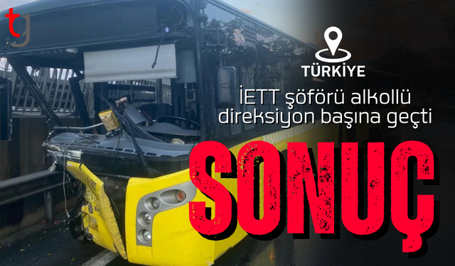 İstanbul'da alkollü İETT şoförü bariyerlere saplandı