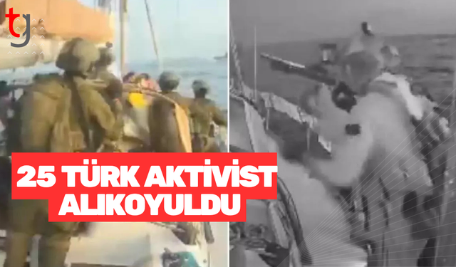 İsrail'in Sumud Filosu'ndaki tekneye baskın anı kamerada