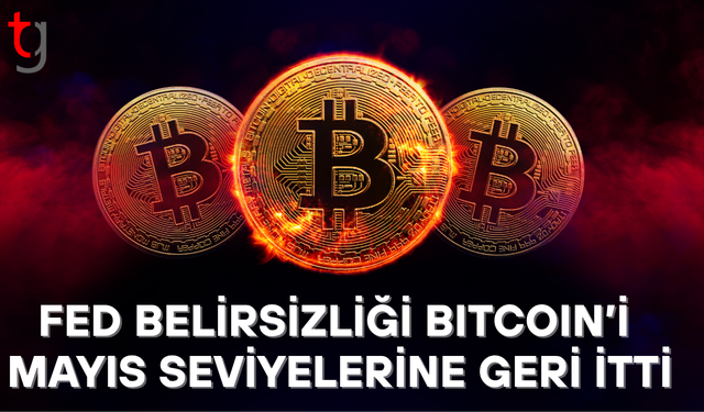 Bitcoin, Fed'in faiz belirsizliğiyle mayıstan bu yana en düşük seviyede