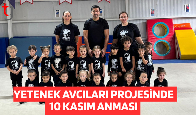 Minik Cimnastikler Atamızı Saygı ve Özlemle Andı