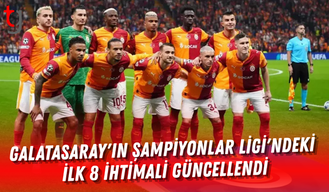 Galatasaray'ın Şampiyonlar Ligi'ndeki ilk 8 ihtimali güncellendi