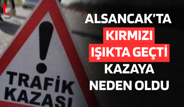 Alsancak’ta kırmızı ışıkta geçti, kazaya neden oldu