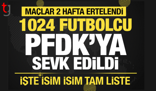 Bahis oynadığı gerekçesiyle 1024 futbolcu PFDK'ye sevk edildi!