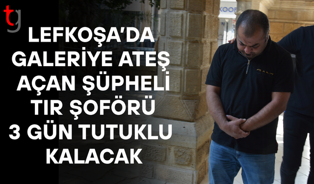 Lefkoşa’da galerinin kurşunlanmasıyla ilgili tır şoförü 3 gün tutuklu kalacak