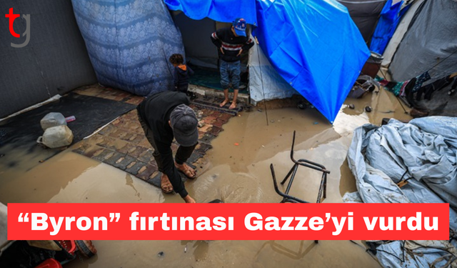 “Byron” fırtınası Gazze’yi vurdu