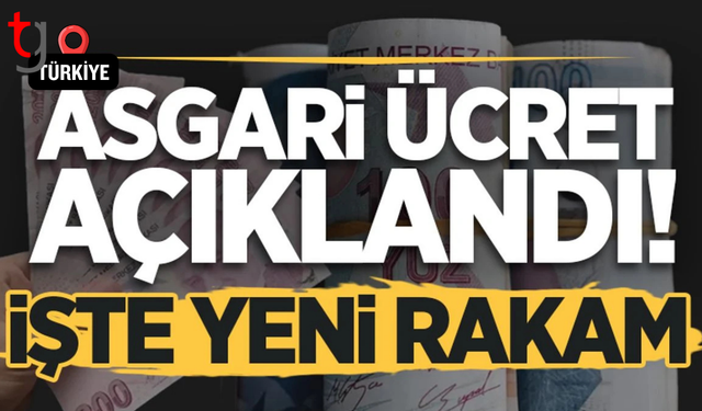 2026 yılı Türkiye asgari ücreti belli oldu