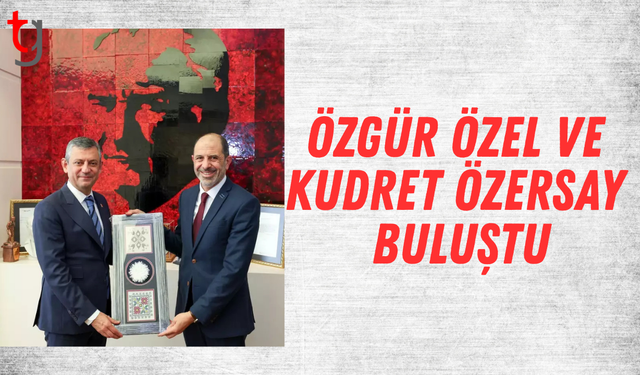 CHP Genel Başkanı Özel ile HP Genel Başkanı Özersay ile görüştü