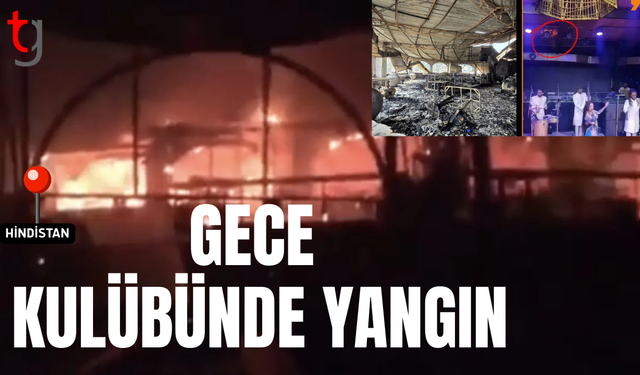 Hindistan'da gece kulubünde 25 kişinin öldüğü yangının çıkış anları