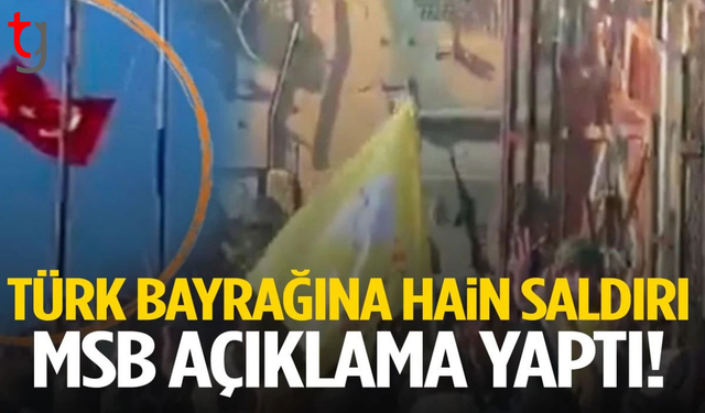 Bayrağa yapılan hain saldırıya tepkiler çığ gibi
