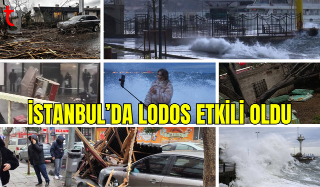 İstanbul'da fırtına etkili oluyor