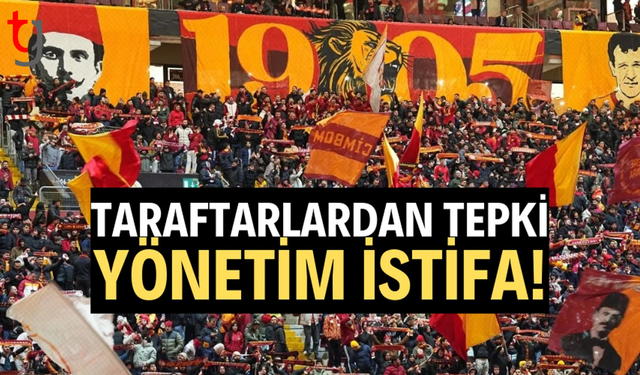 Galatasaray tribünlerinden yönetime tepki!