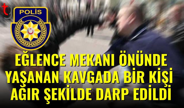 Gazimağusa’da eğlence mekanı önünde kavga