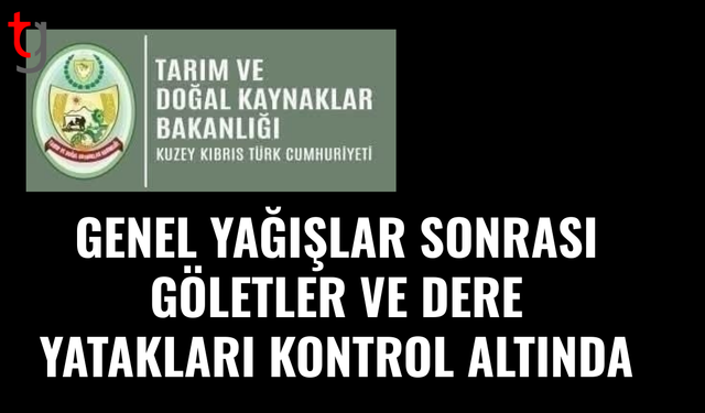 Yağışlar sonrası göletler ve dere yataklarında inceleme yapıldı