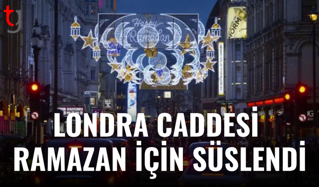 Londra'nın Coventry Caddesi Ramazan için ışıklarla aydınlandı