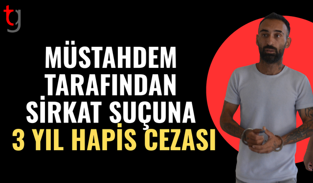 Lefkoşa’da müstahdem tarafından sirkat davasında 3 yıl hapis cezası