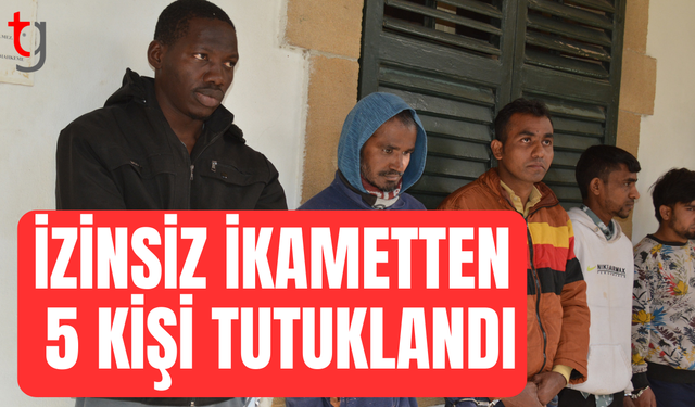 Gönyeli’de izinsiz ikamet operasyonu