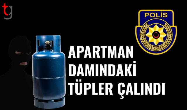 Gazimağusa’da damdaki mutfak tüplerini çaldılar