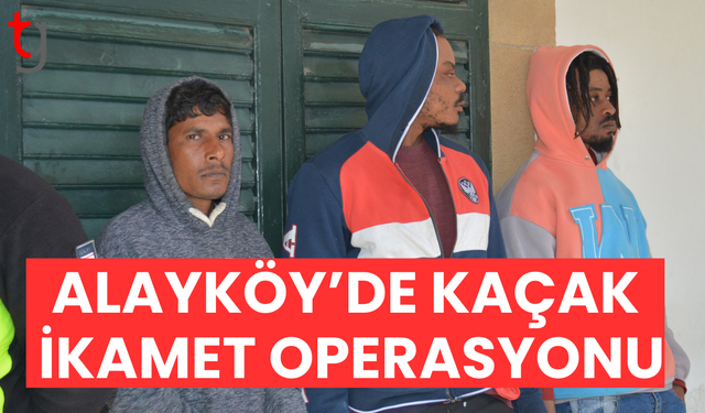 Alayköy sanayi bölgesinde izinsiz ikamet operasyonu
