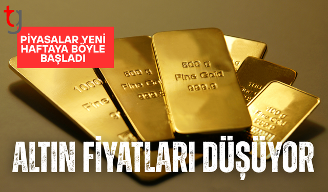 Altın yeni haftaya düşüşle başladı